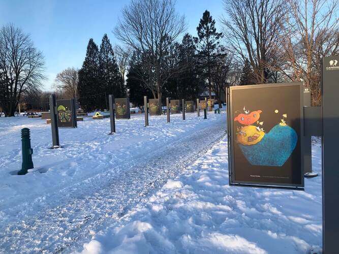 Première exposition de la programmation 2024 du Sentier des arts - «Cœurs en cavale» de Roxane Paradis