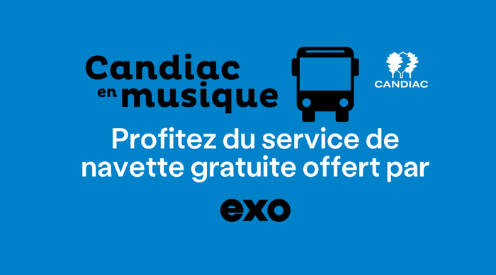 Candiac en musique | Service de navette gratuite offert par Exo